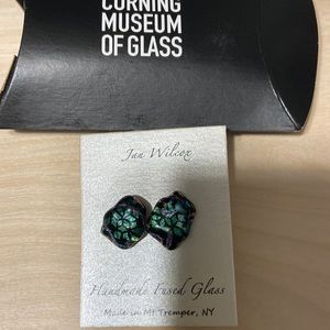 Handmade glass earrings